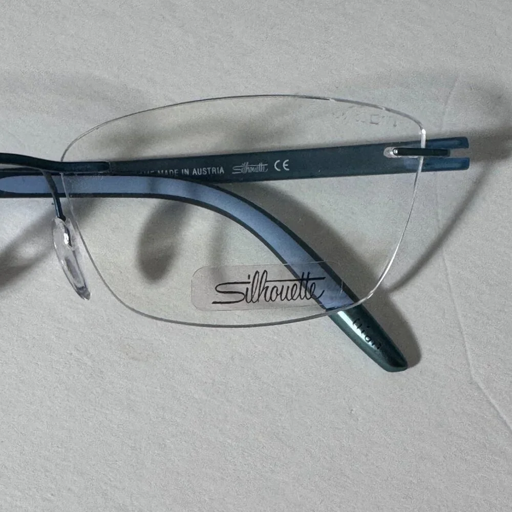 Silhouette Rimless Eyeglasses FRAMES ONLY 4406 40 6056 53-17 135 5379 Green